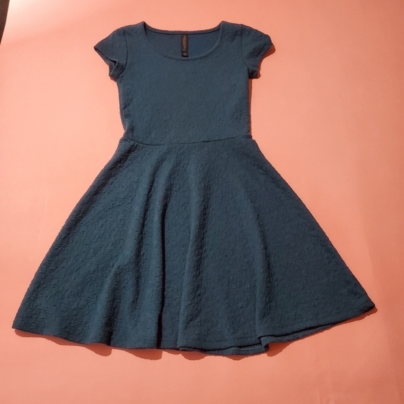 Aeropostale Dresses & Skirts - Areopostale Teal Green Blue Skater Dress Knit